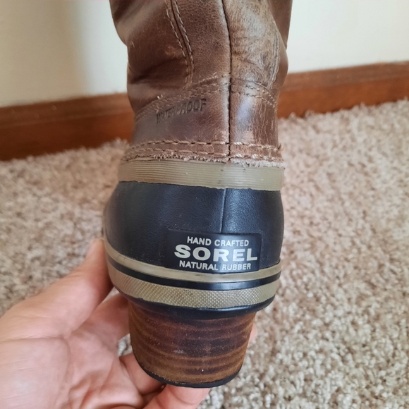 Sorel Brown and Black Combat Boots - Picture 6 of 15
